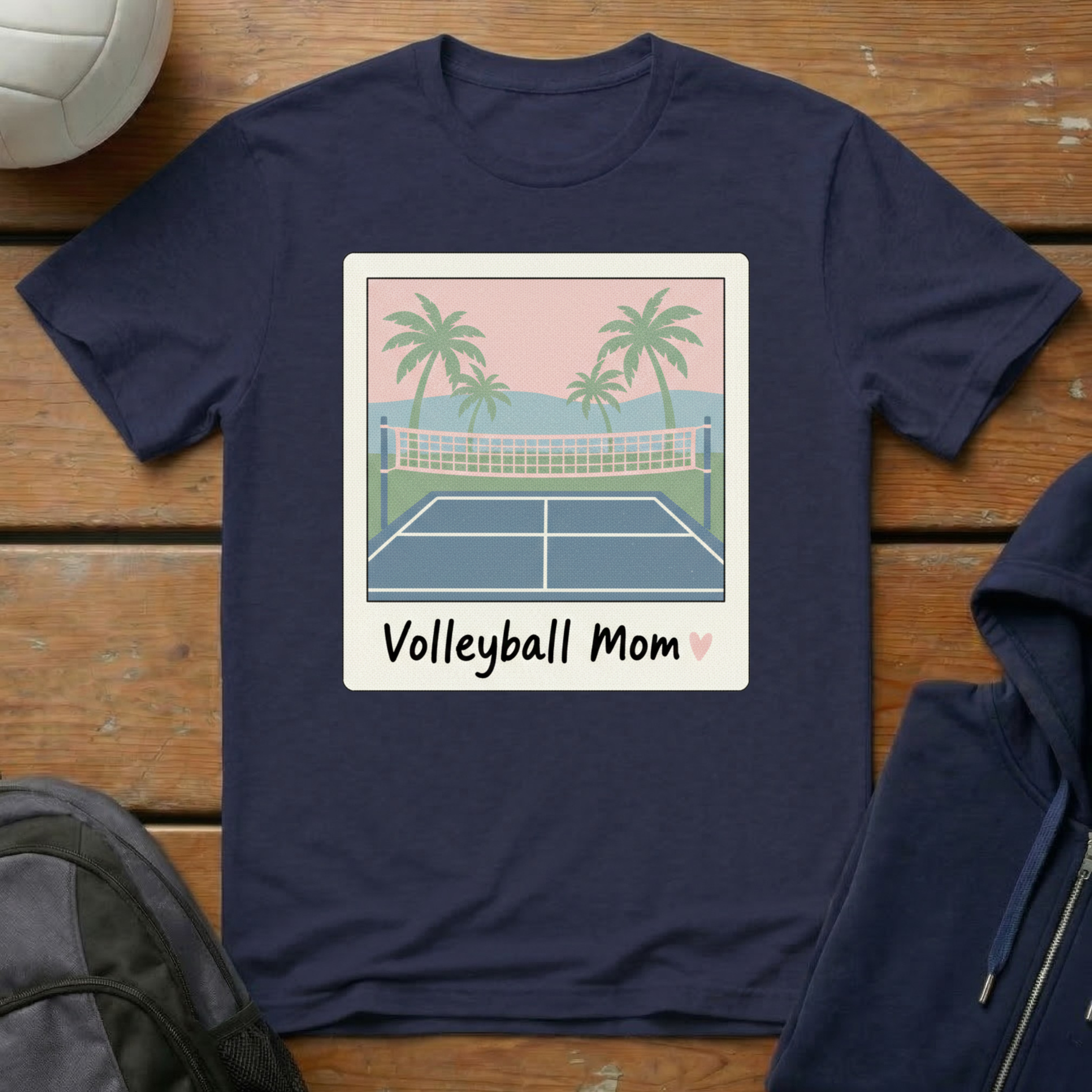 Volleyball Mom Polaroid T-Shirt