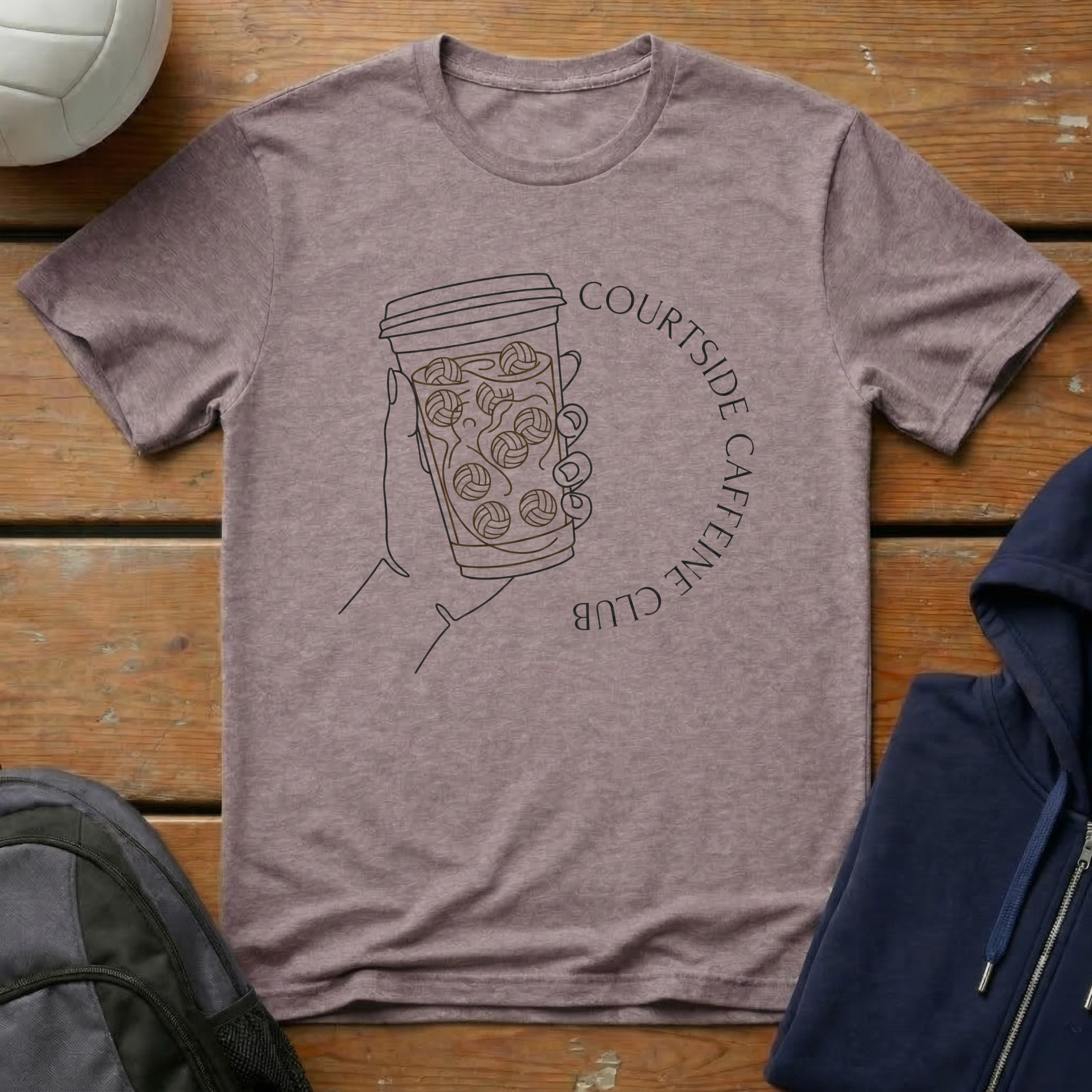 Courtside Caffeine Club T-Shirt