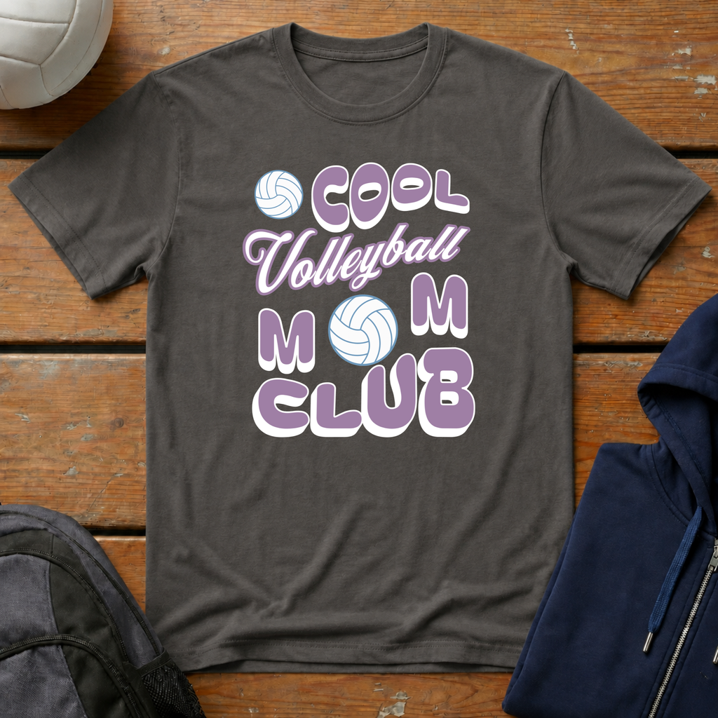 Cool Volleyball Mom Club T-Shirt