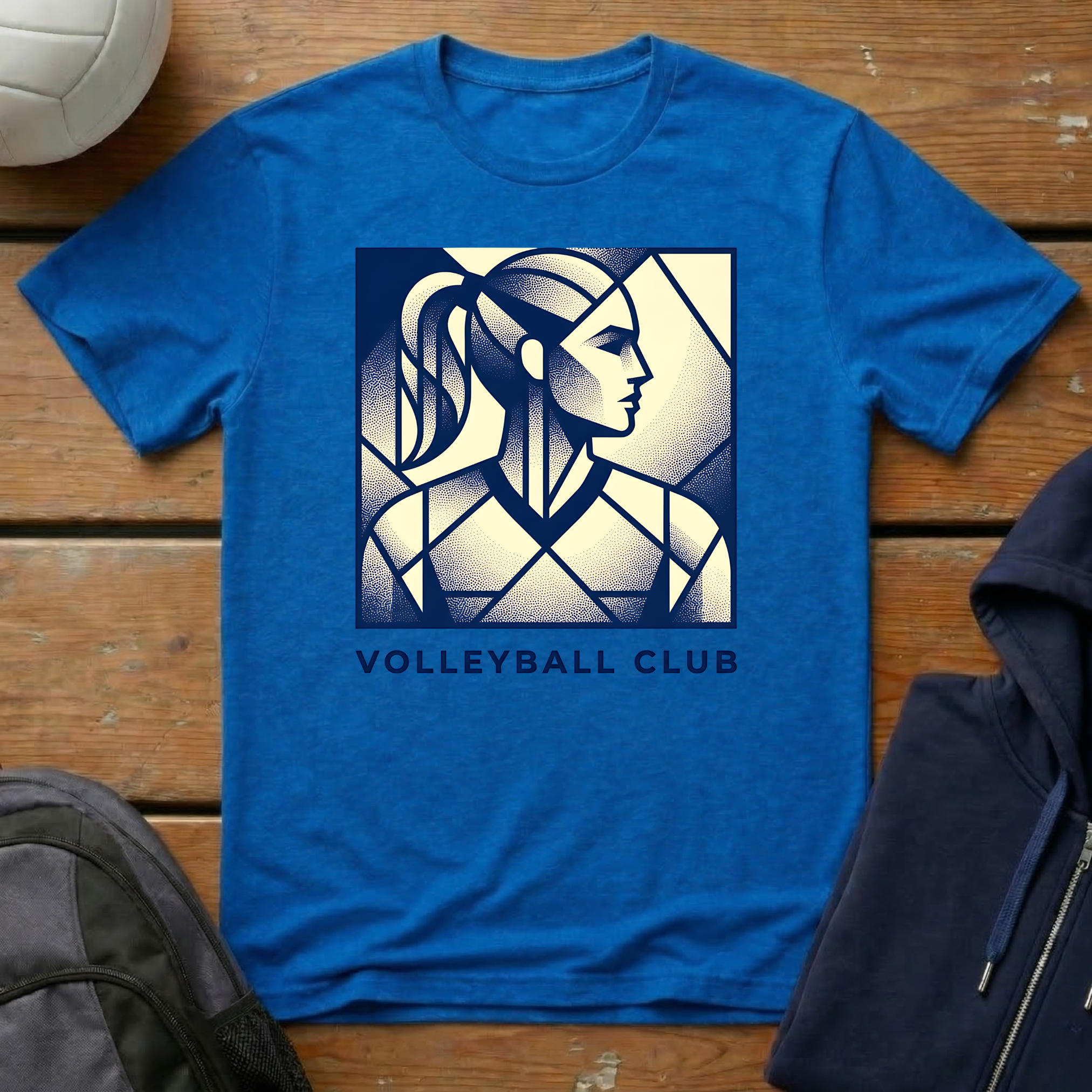 Volleyball Club Abstract T-Shirt