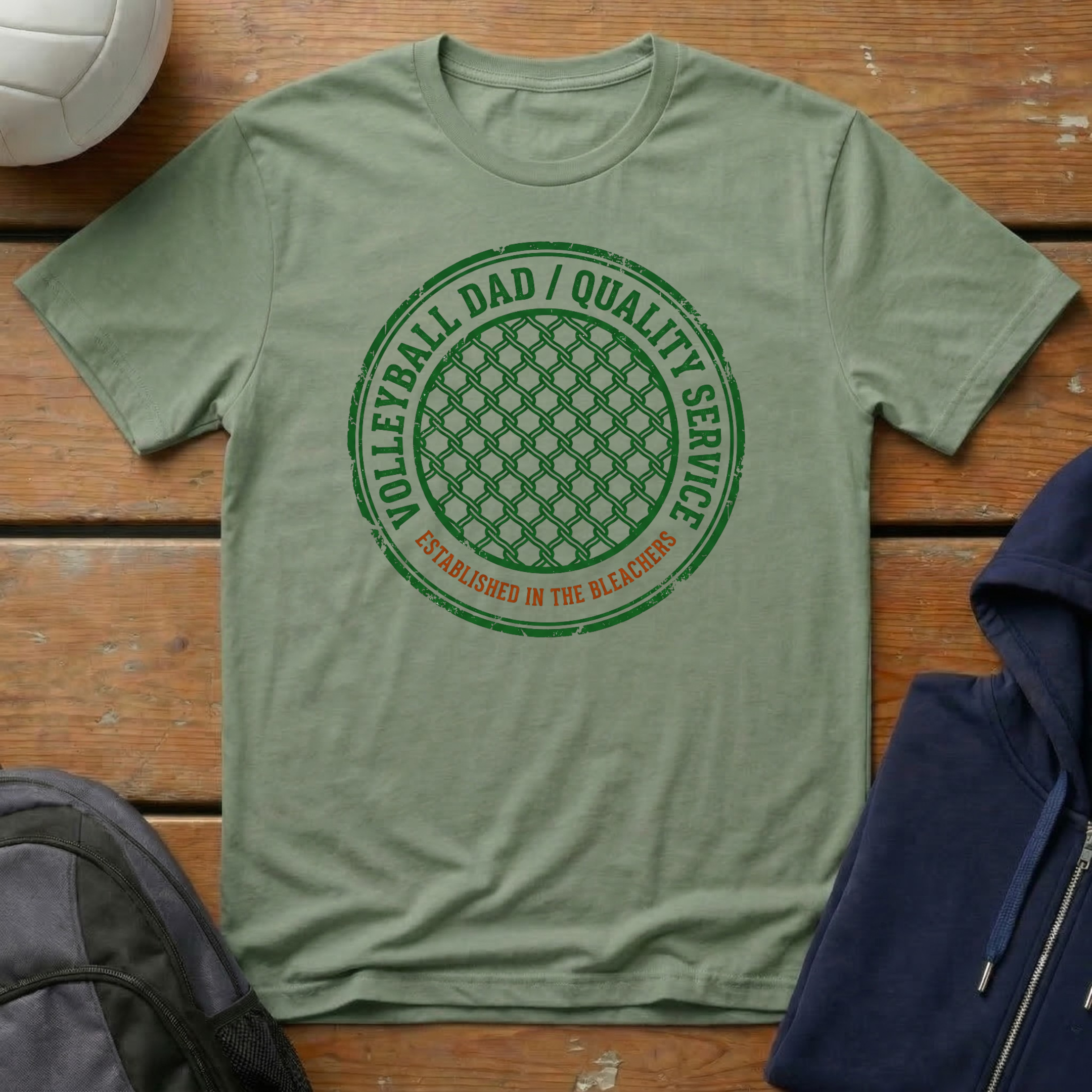 Volleyball Dad Quality Service T-Shirt
