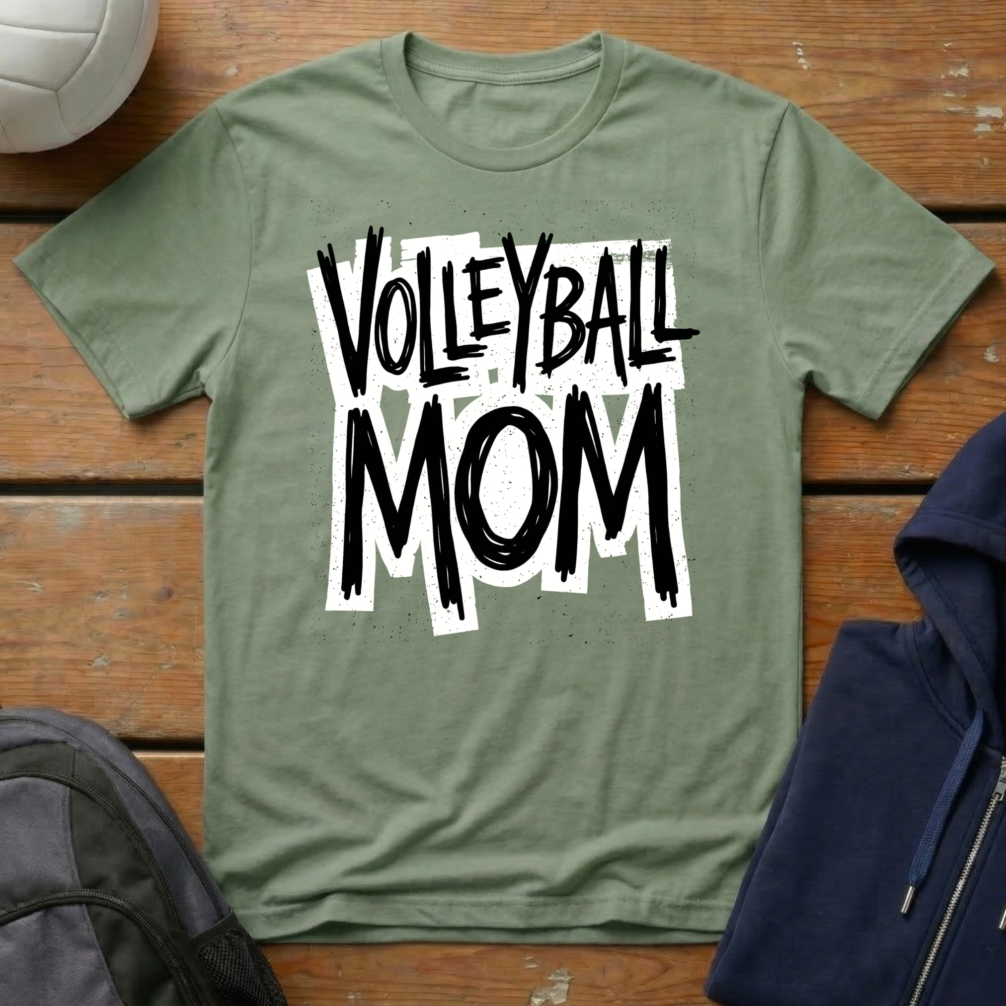 Volleyball Mom Grunge T-Shirt