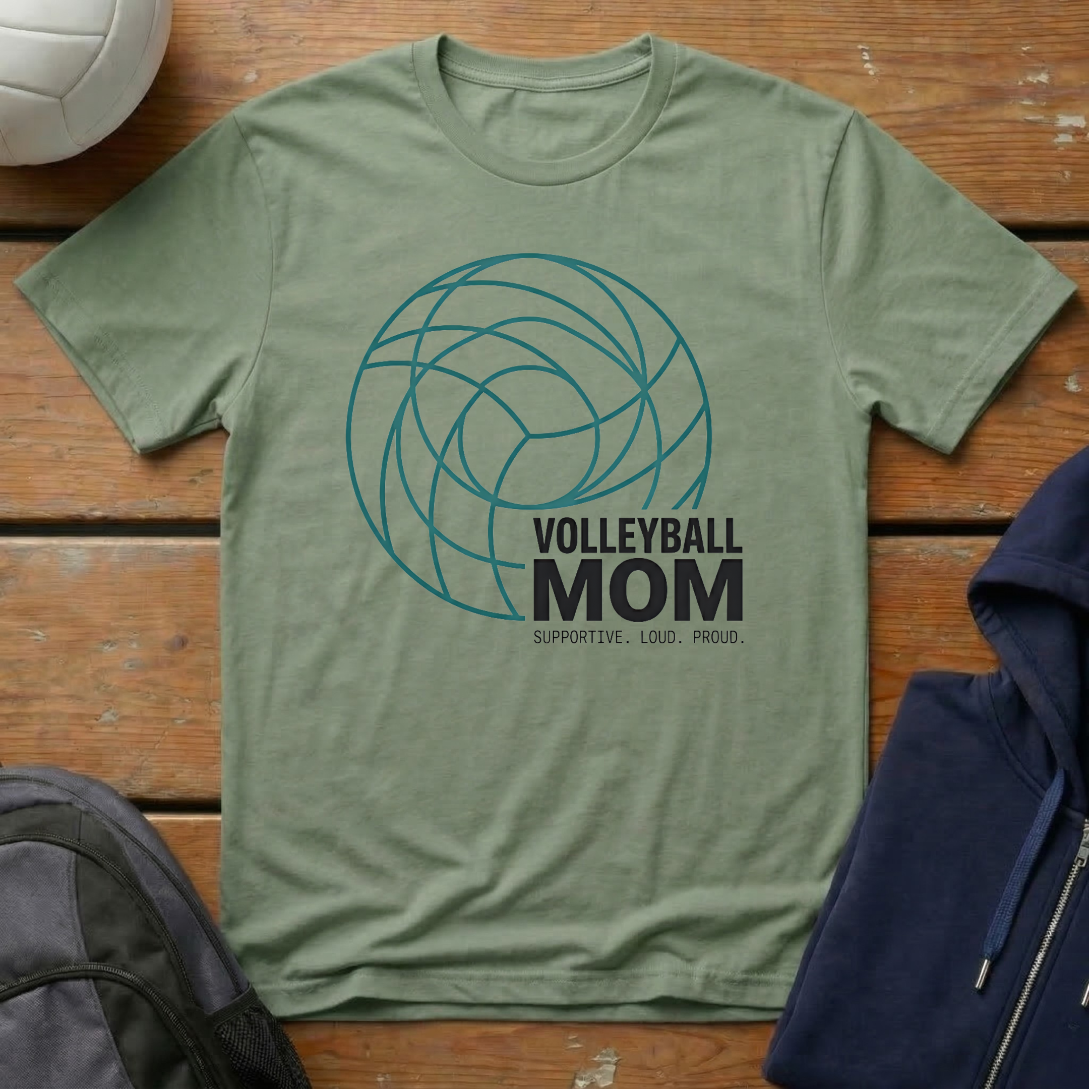 Volleyball Mom Circles T-Shirt