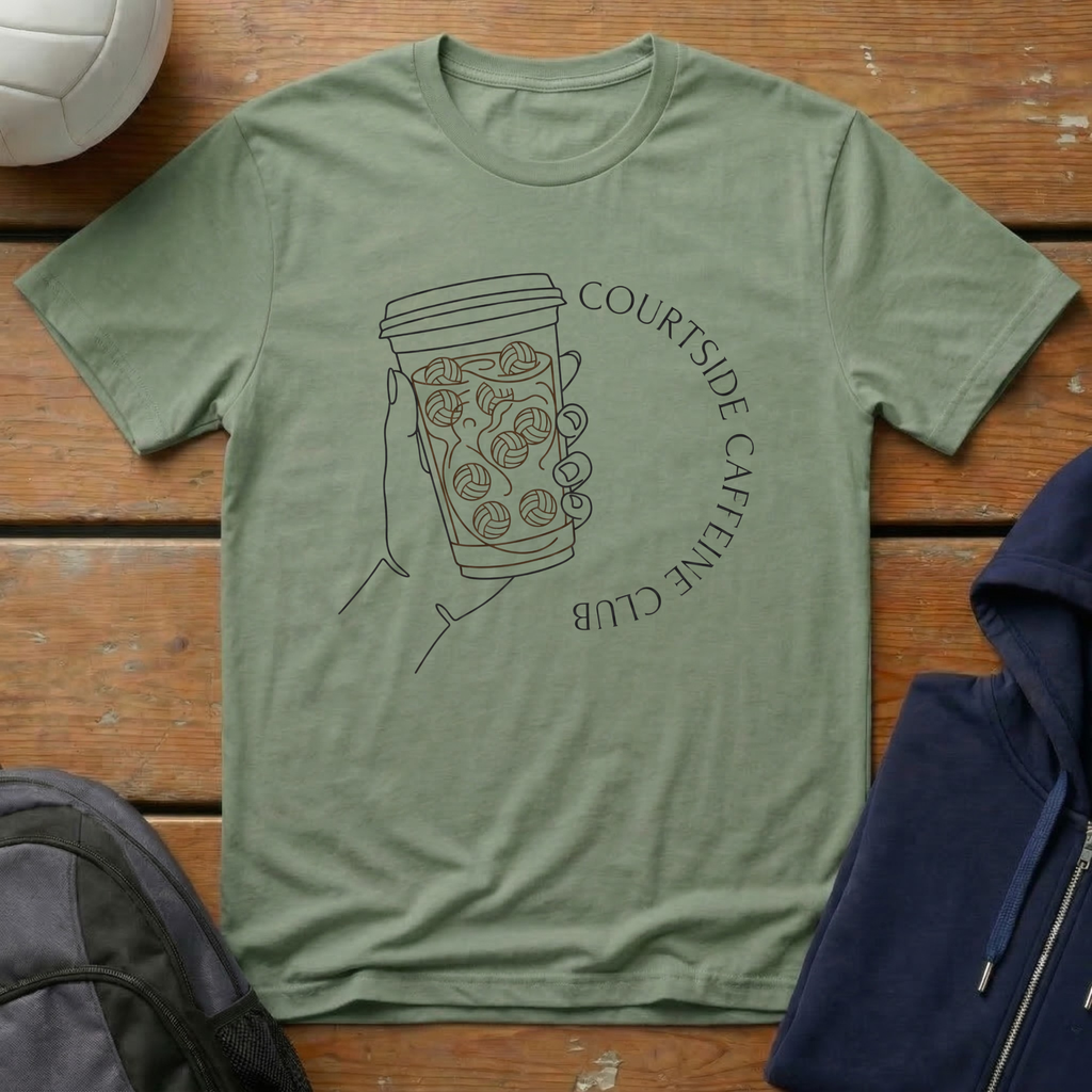 Courtside Caffeine Club T-Shirt