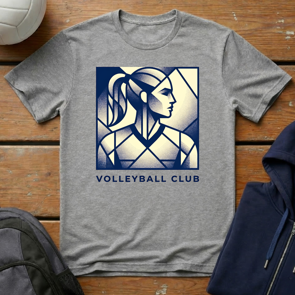 Volleyball Club Abstract T-Shirt