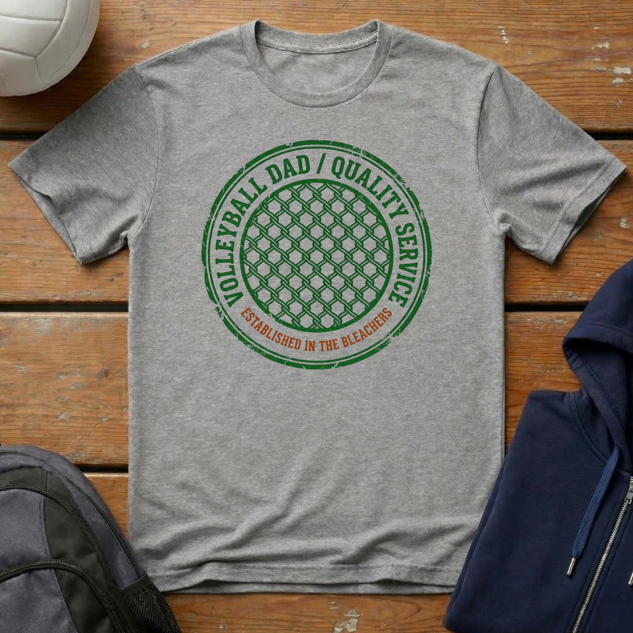 Volleyball Dad Quality Service T-Shirt