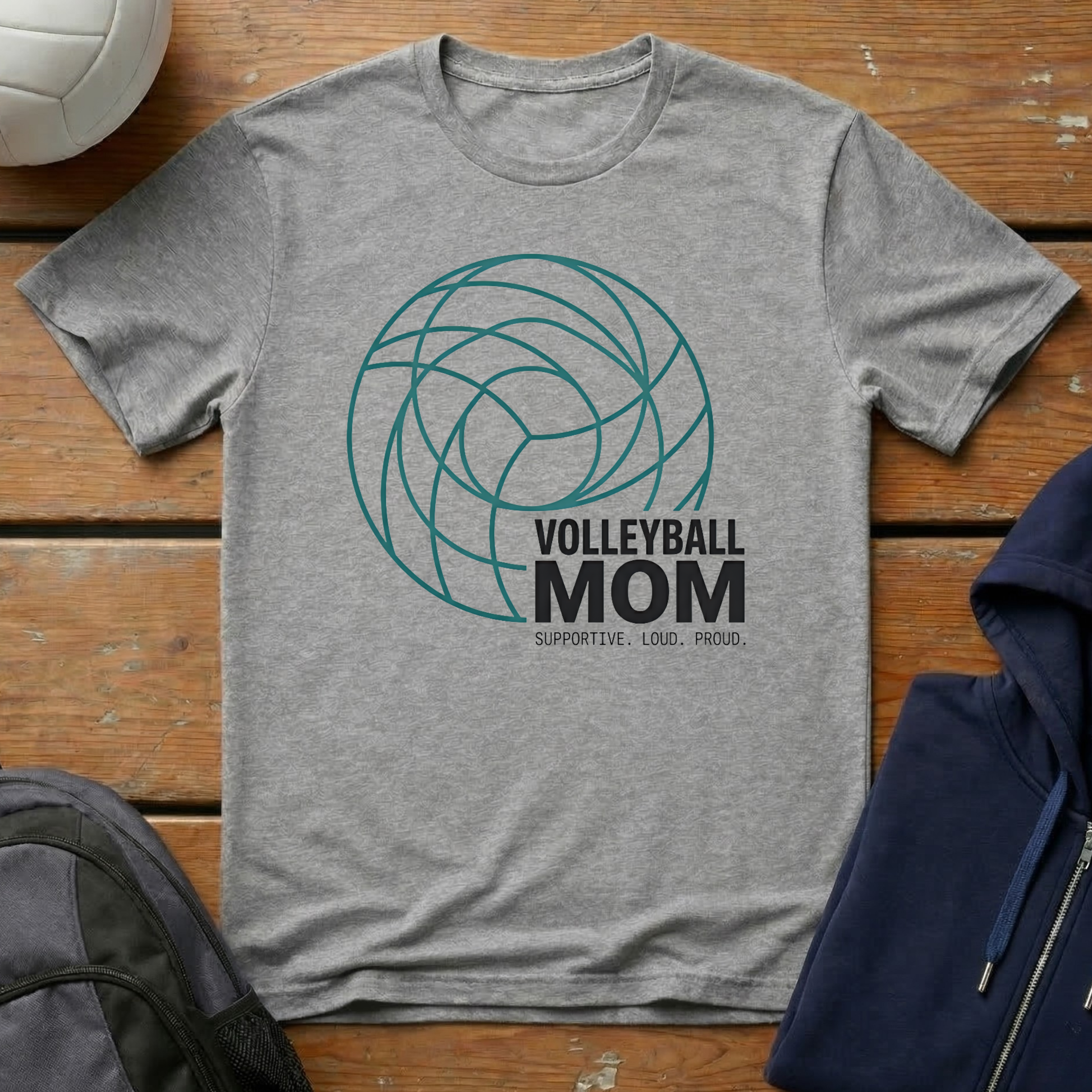Volleyball Mom Circles T-Shirt