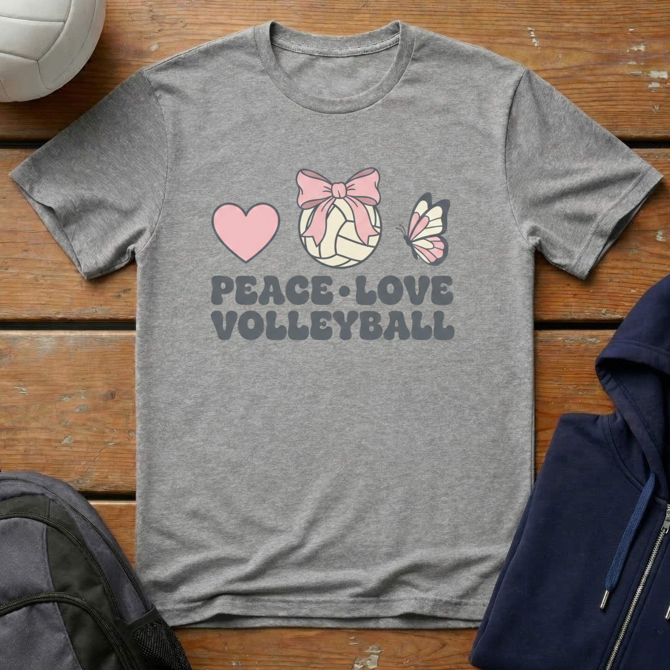 Peace Love Volleyball T-Shirt