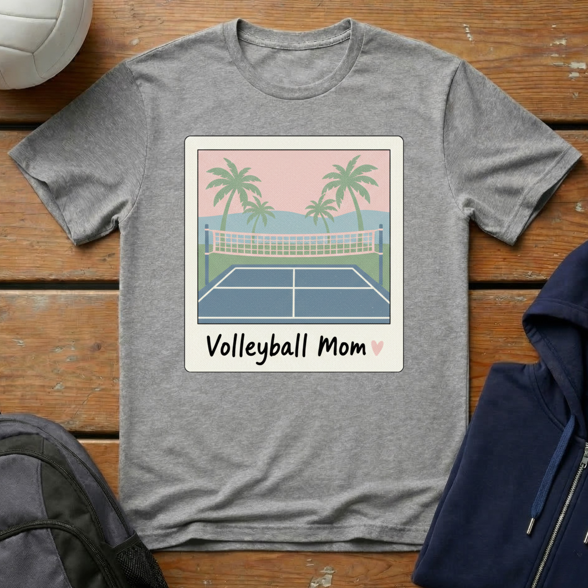 Volleyball Mom Polaroid T-Shirt