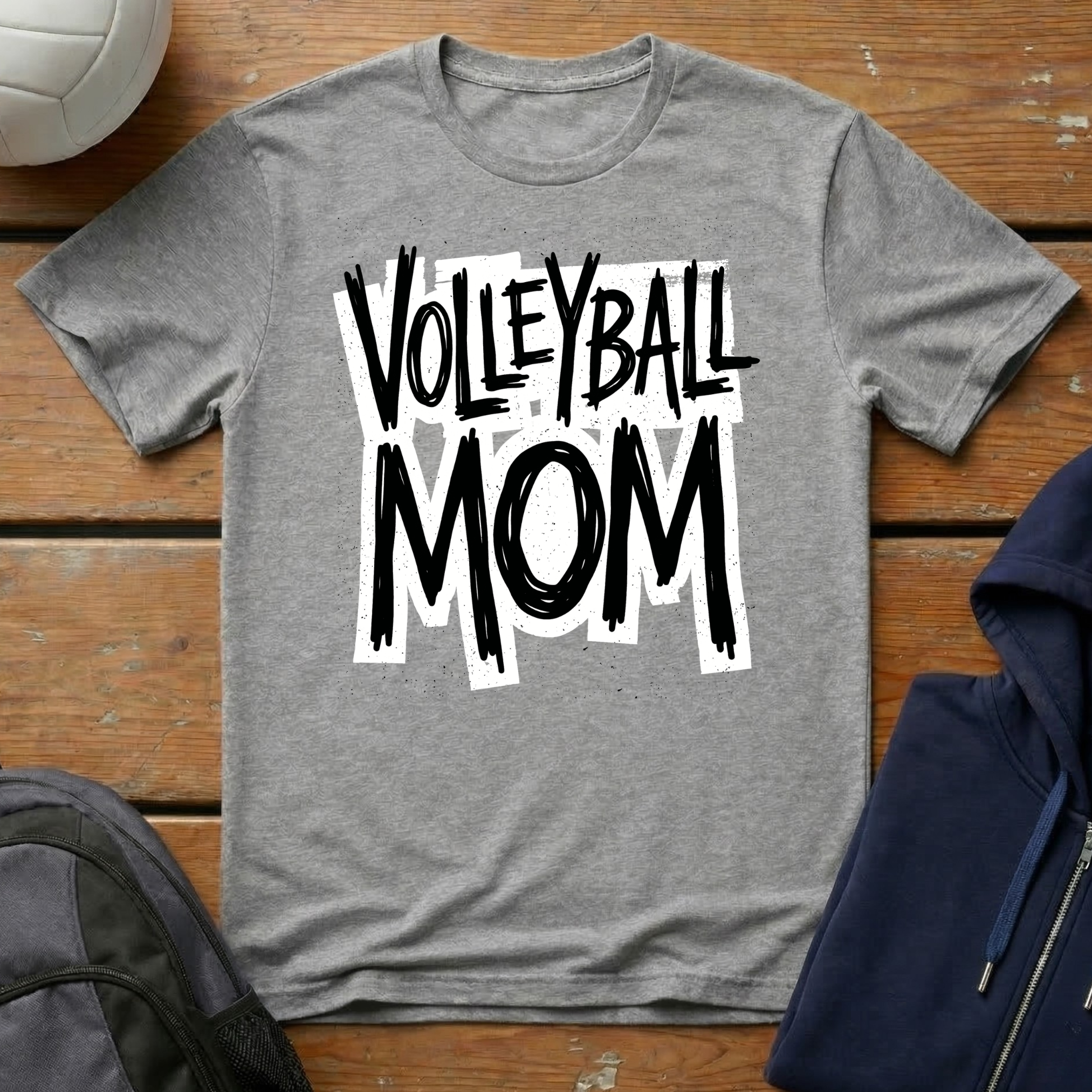 Volleyball Mom Grunge T-Shirt
