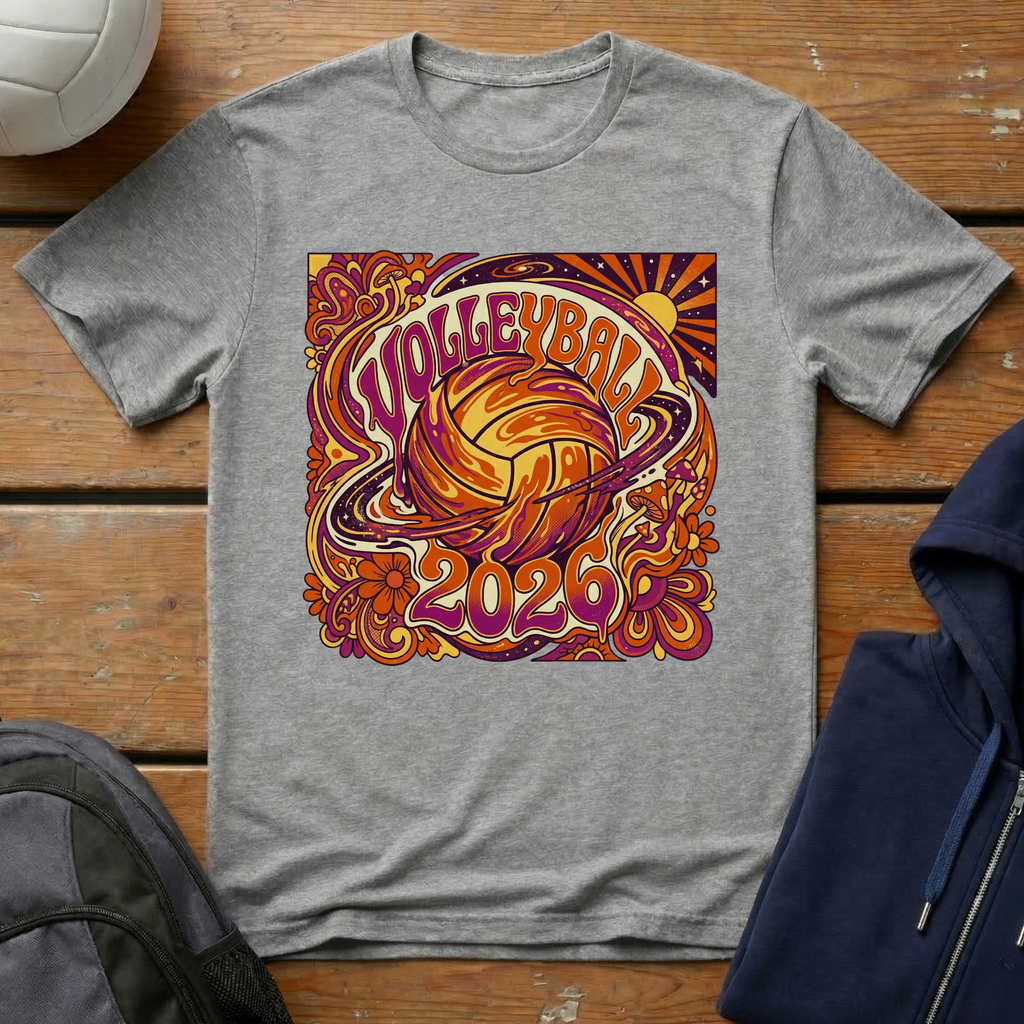 Volleyball 2026 Groovy T-Shirt
