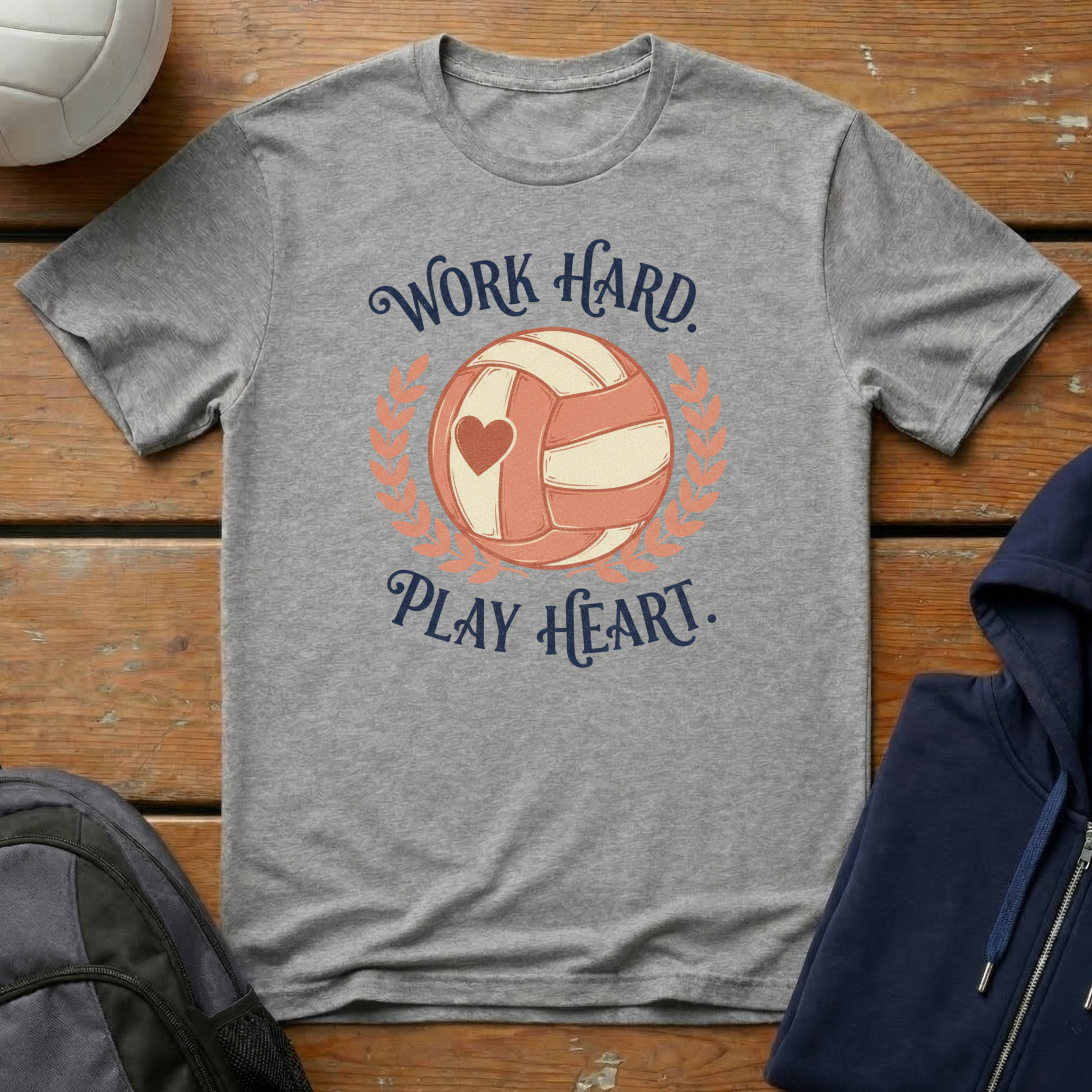 Work Hard Play Heart T-Shirt