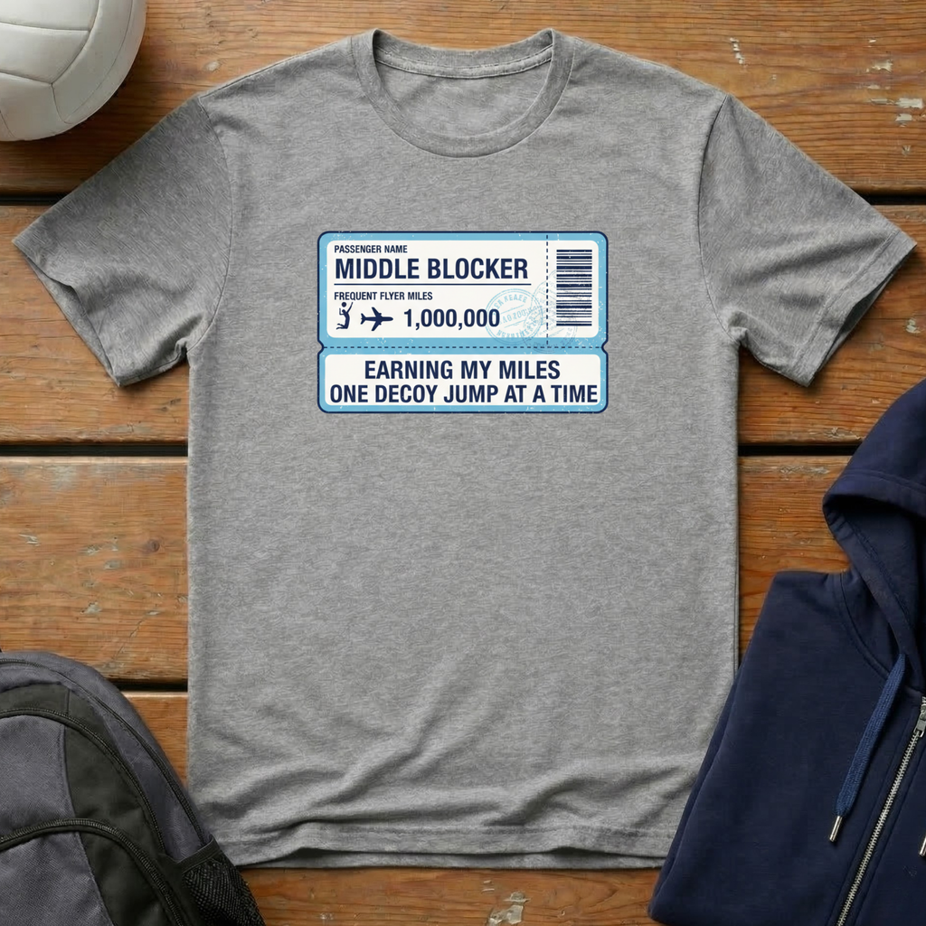Passenger Name Middle Blocker T-Shirt