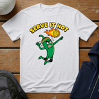 Serve It Hot Green T-Shirt
