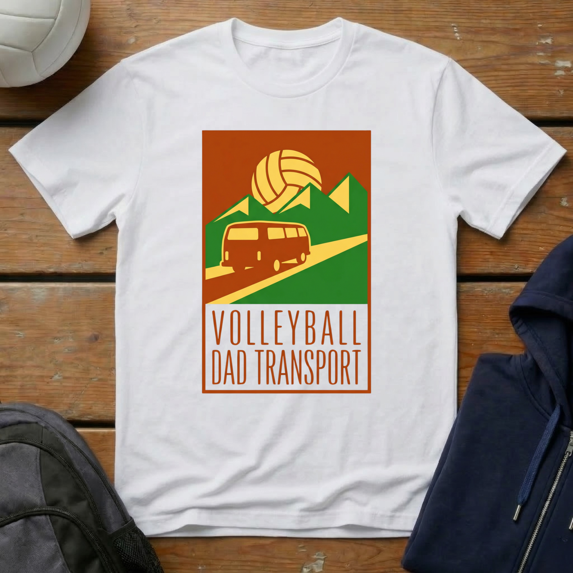 Volleyball Dad Transport T-Shirt