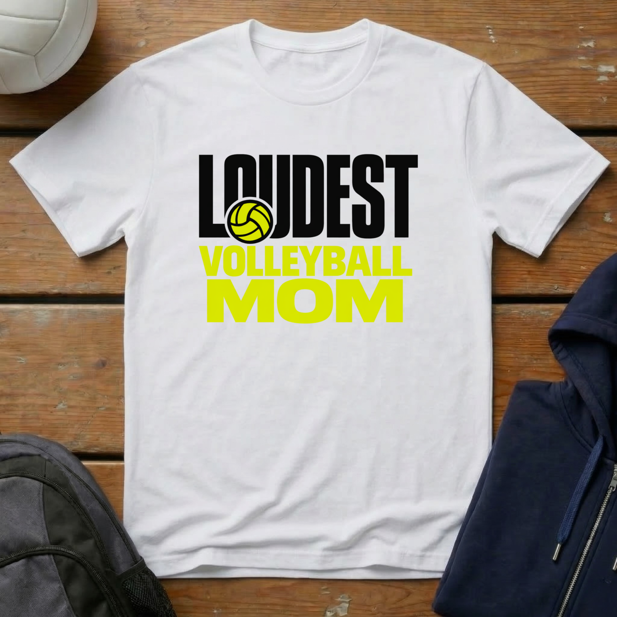 Loudest Volleyball Mom T-Shirt