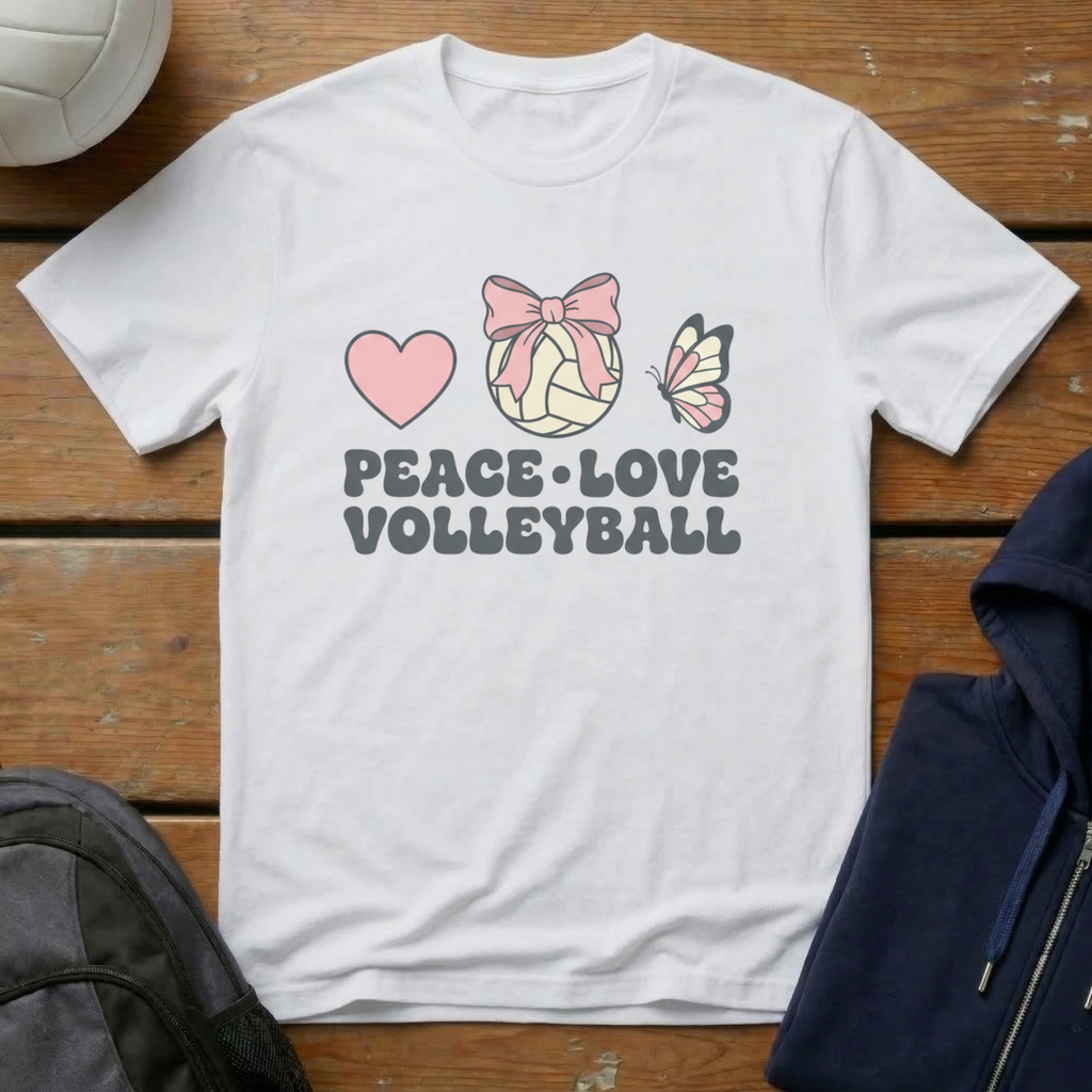 Peace Love Volleyball T-Shirt