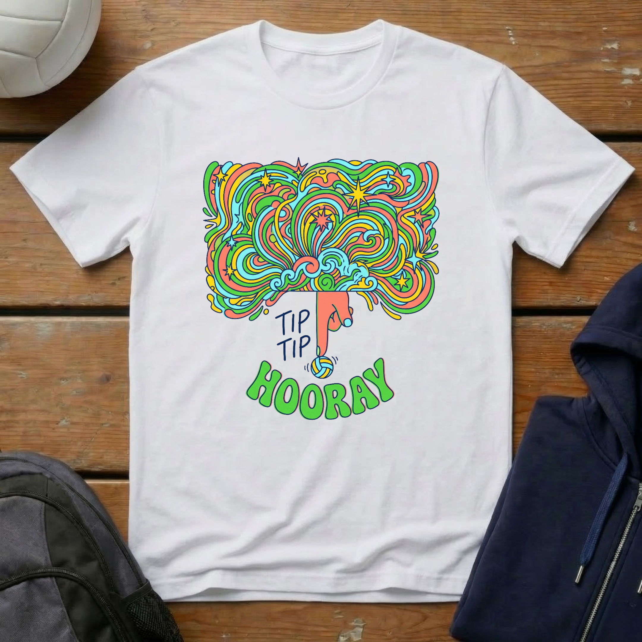 Tip Tip Hooray Colorful T-Shirt