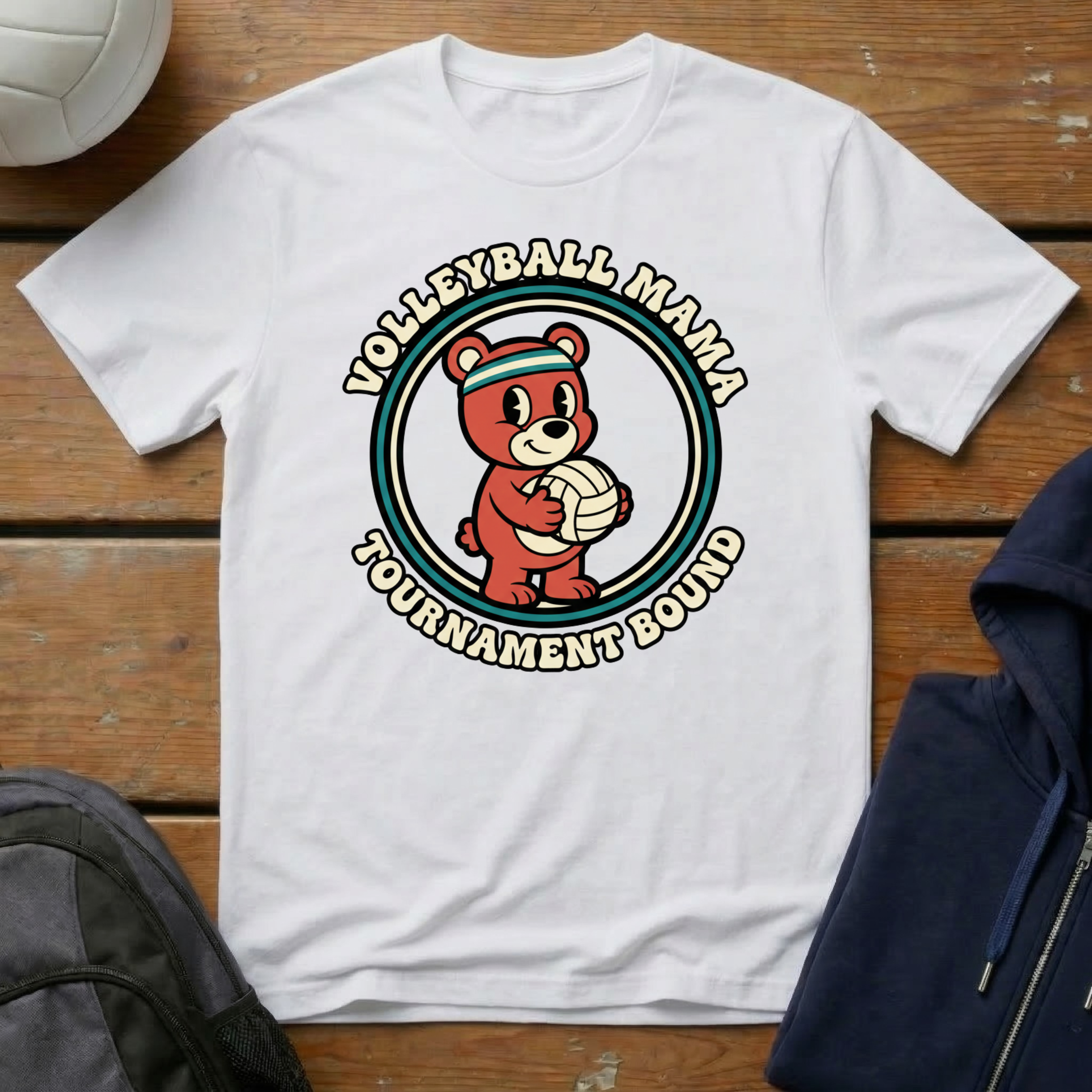 Volleyball Mama Tournament Bound T-Shirt