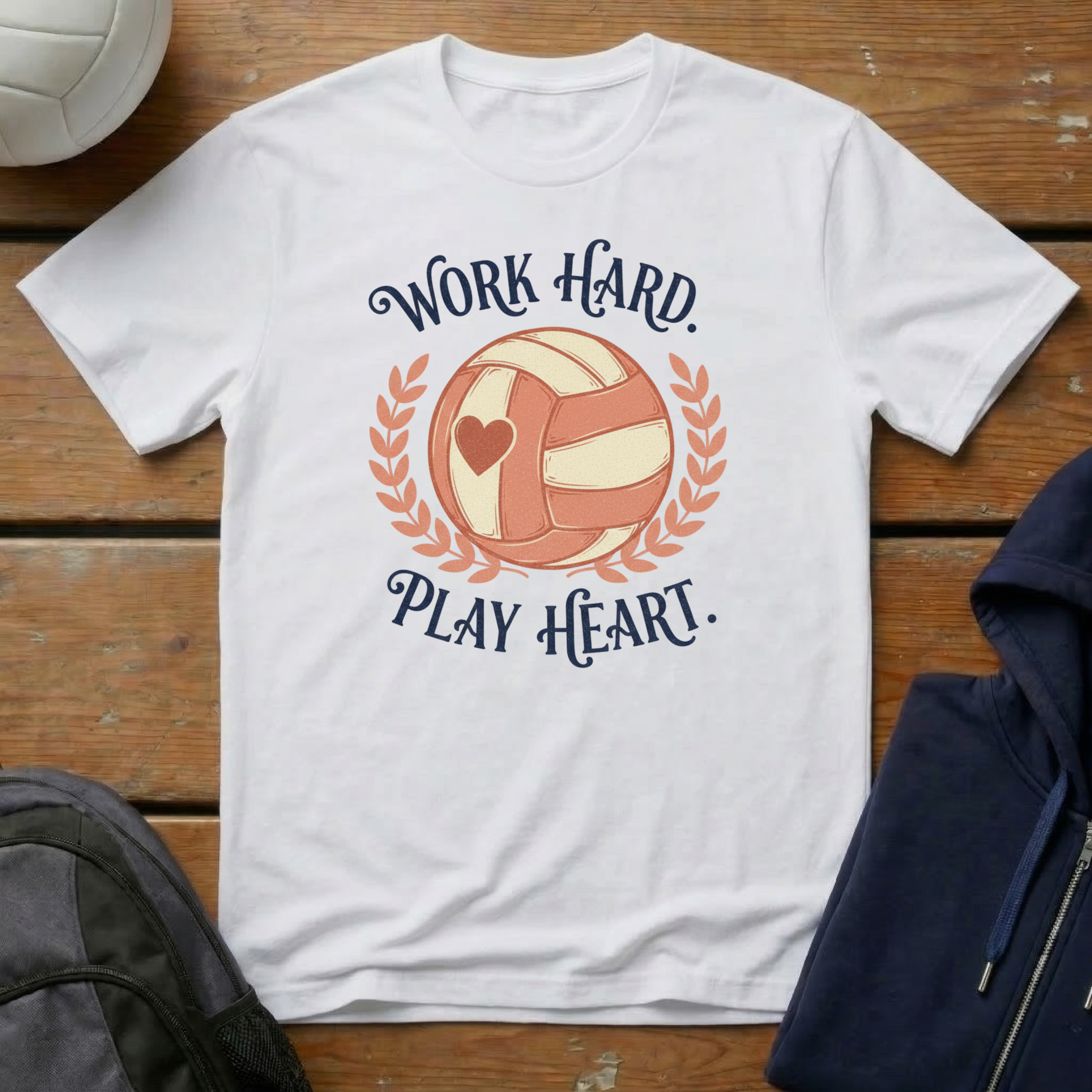 Work Hard Play Heart T-Shirt