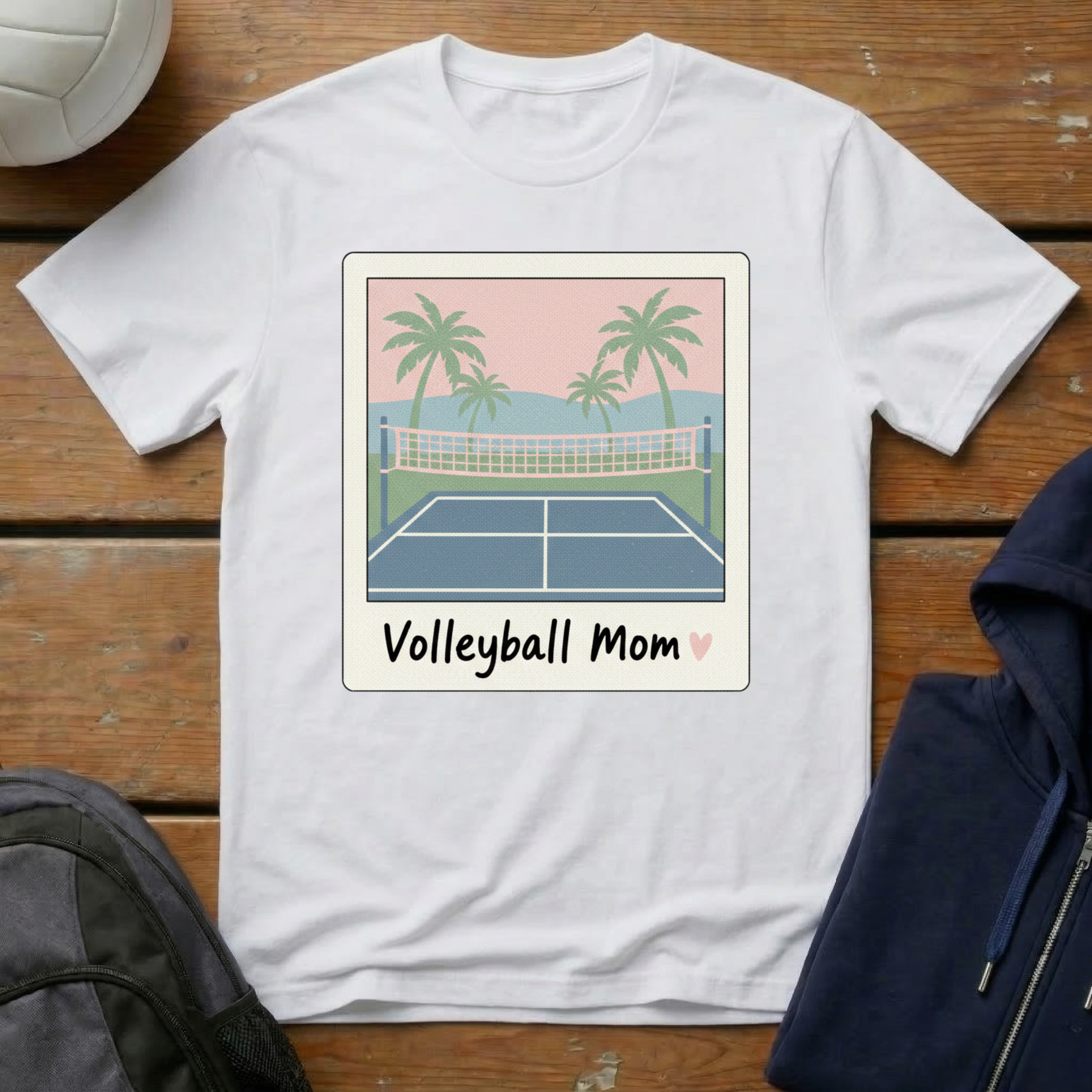Volleyball Mom Polaroid T-Shirt