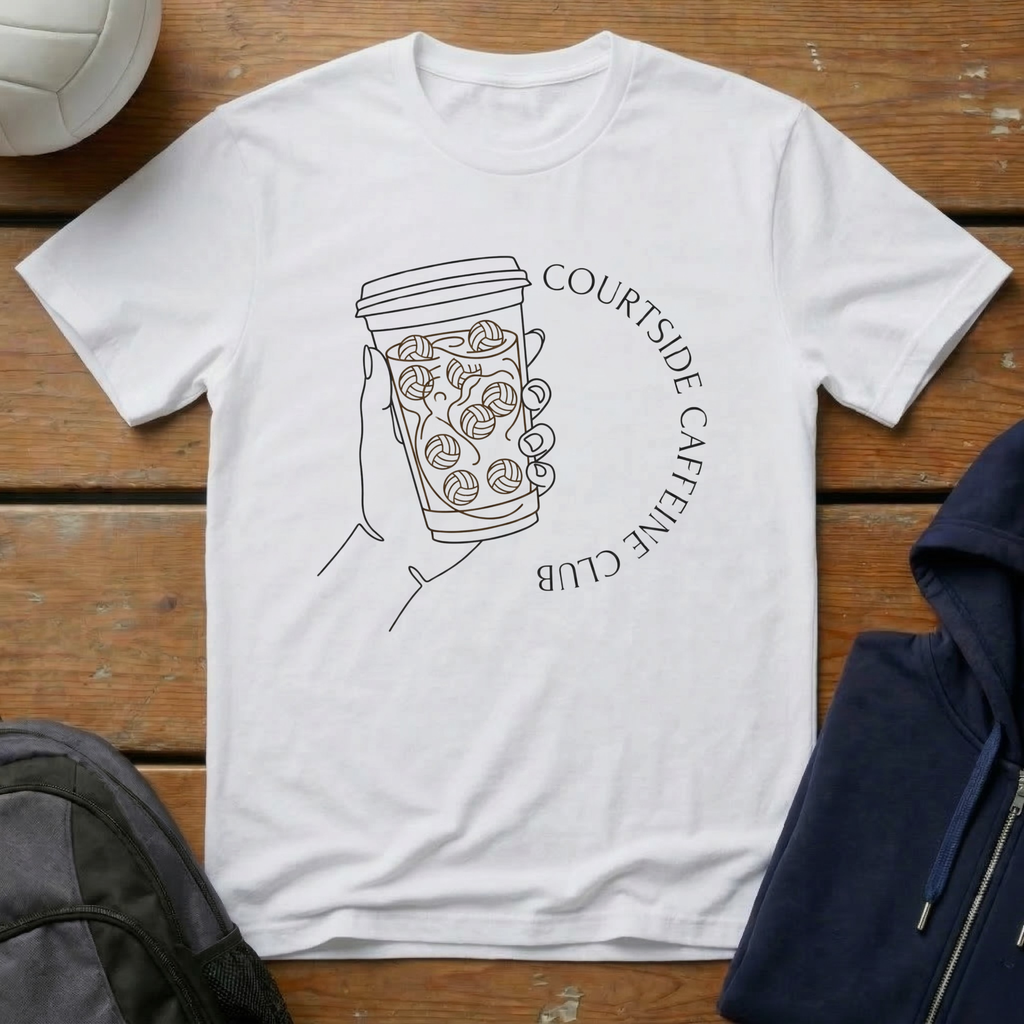 Courtside Caffeine Club T-Shirt